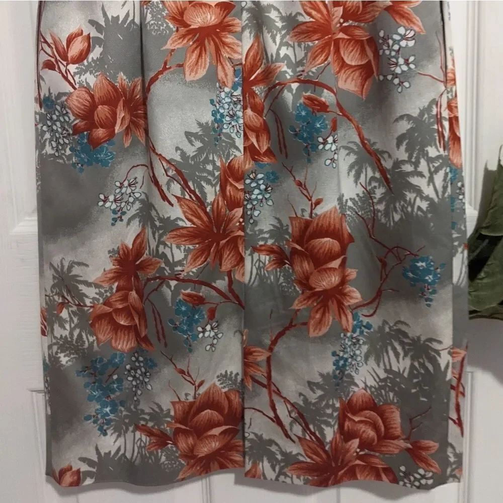 Etro Tropical Print Floral Dress Pleated - Picture 7 of 9